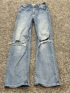 ROLLA'S Aussie 9 Jeans Womens Size 27 High Rise Straight Leg Med Wash Denim